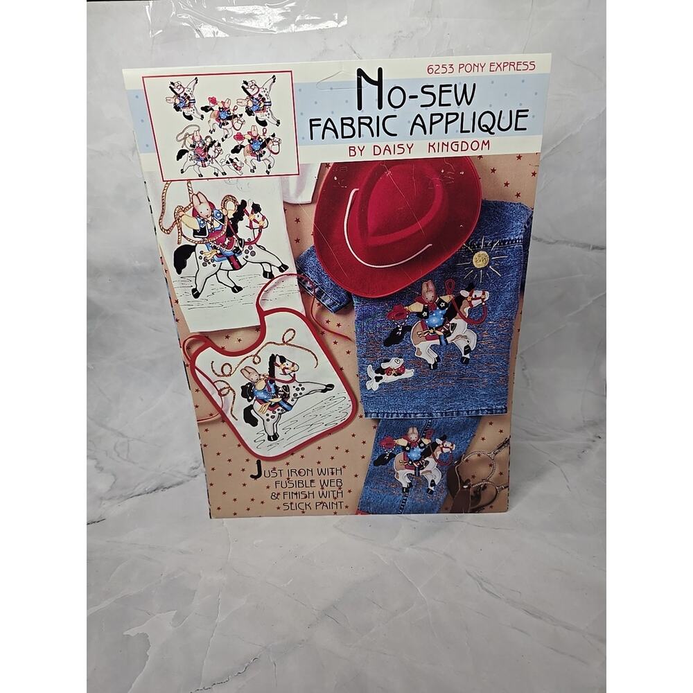 Daisy Kingdom No Sew Fabric Applique 6253 Pony Express